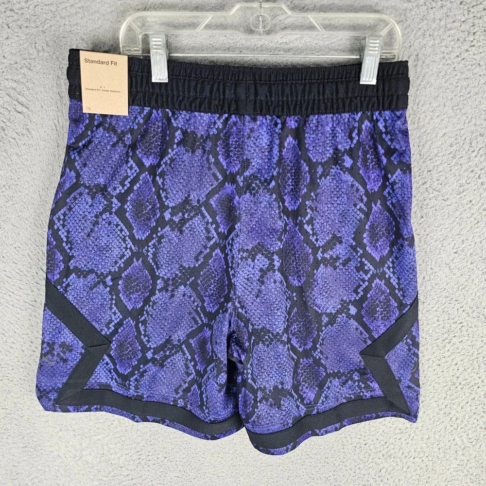 Jordan Shorts Mens S Purple Snakeskin Dri-FIT Basketball HF9907-543 Athletic